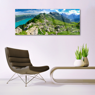 Glasbild aus Plexiglas® Gebirge Natur