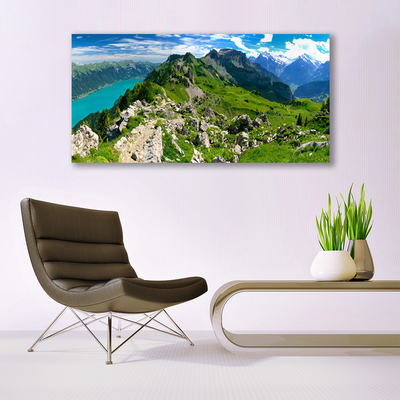 Glasbild aus Plexiglas® Gebirge Natur