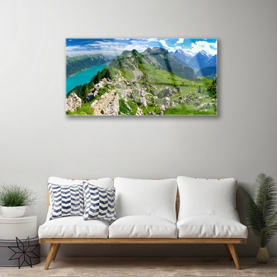 Glasbild aus Plexiglas® Gebirge Natur