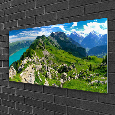 Glasbild aus Plexiglas® Gebirge Natur