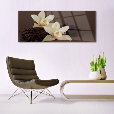 Glasbild aus Plexiglas® Vanille Pflanzen