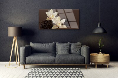 Glasbild aus Plexiglas® Vanille Pflanzen