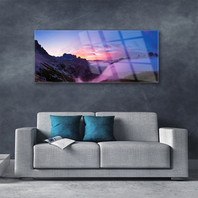 Glasbild aus Plexiglas® Gebirge Landschaft