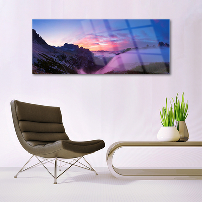 Glasbild aus Plexiglas® Gebirge Landschaft