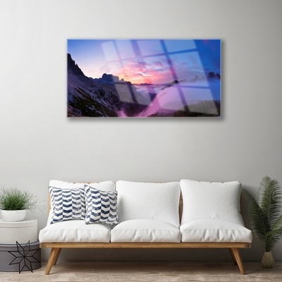 Glasbild aus Plexiglas® Gebirge Landschaft