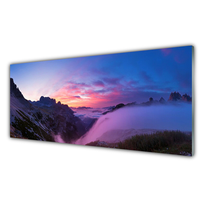 Glasbild aus Plexiglas® Gebirge Landschaft