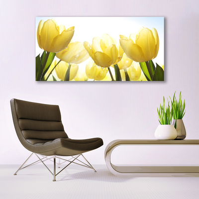 Glasbild aus Plexiglas® Tulpen Pflanzen