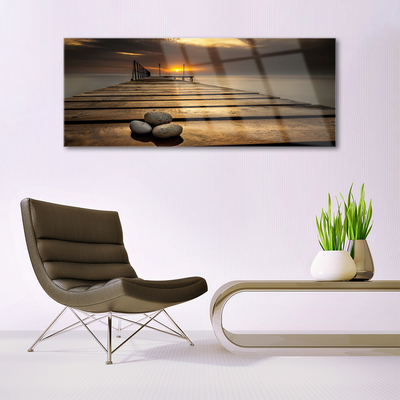 Glasbild aus Plexiglas® Brücke Steine Architektur