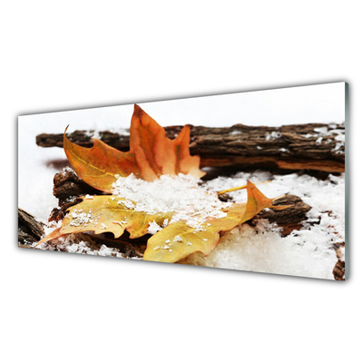 Glasbild aus Plexiglas® Blatt Pflanzen