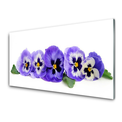 Glasbild aus Plexiglas® Blumen Blätter Pflanzen