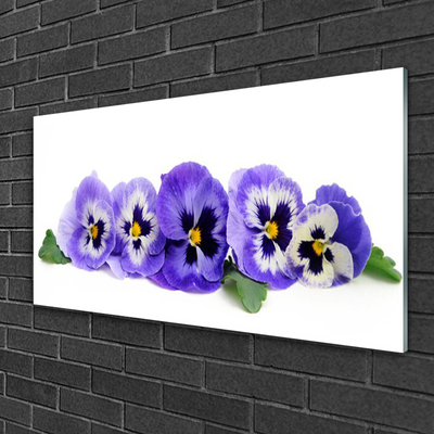 Glasbild aus Plexiglas® Blumen Blätter Pflanzen