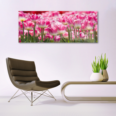 Glasbild aus Plexiglas® Tulpen Pflanzen