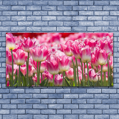 Glasbild aus Plexiglas® Tulpen Pflanzen