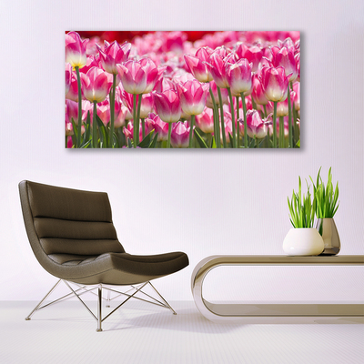 Glasbild aus Plexiglas® Tulpen Pflanzen