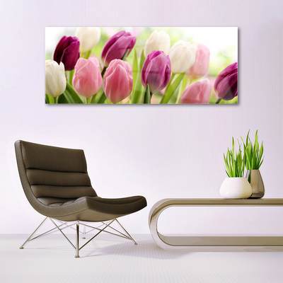 Glasbild aus Plexiglas® Tulpen Pflanzen