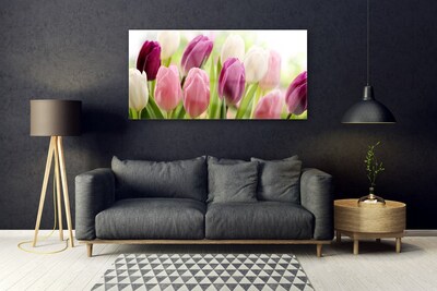 Glasbild aus Plexiglas® Tulpen Pflanzen