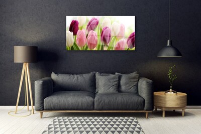 Glasbild aus Plexiglas® Tulpen Pflanzen