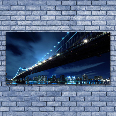 Glasbild aus Plexiglas® Brücke Stadt Architektur