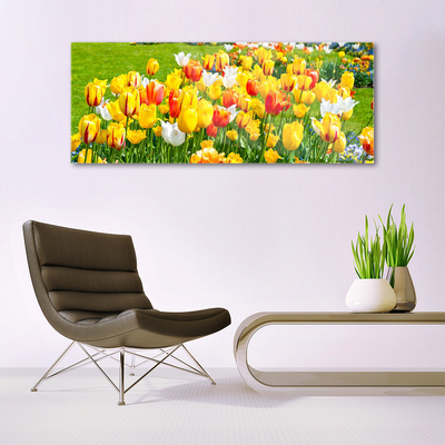 Glasbild aus Plexiglas® Tulpen Pflanzen