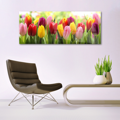 Glasbild aus Plexiglas® Tulpen Pflanzen