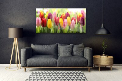 Glasbild aus Plexiglas® Tulpen Pflanzen