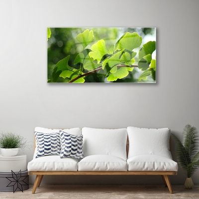 Glasbild aus Plexiglas® Zweig Blätter Pflanzen