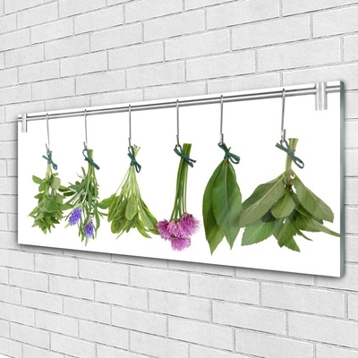 Glasbild aus Plexiglas® Blumen Blätter Pflanzen