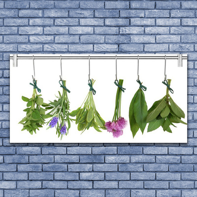 Glasbild aus Plexiglas® Blumen Blätter Pflanzen