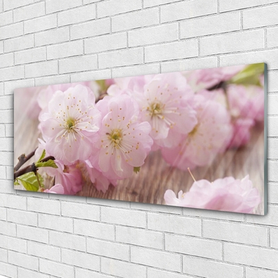 Glasbild aus Plexiglas® Zweig Blumen Pflanzen