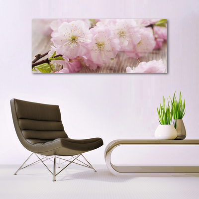 Glasbild aus Plexiglas® Zweig Blumen Pflanzen