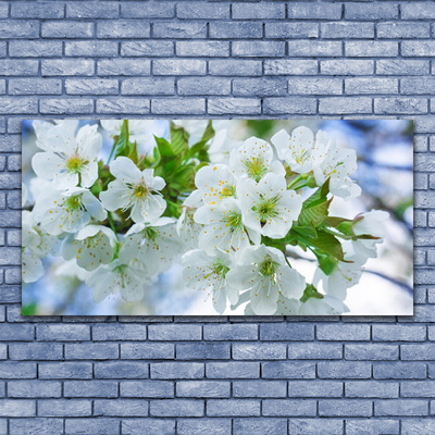 Glasbild aus Plexiglas® Blumen Blätter Pflanzen