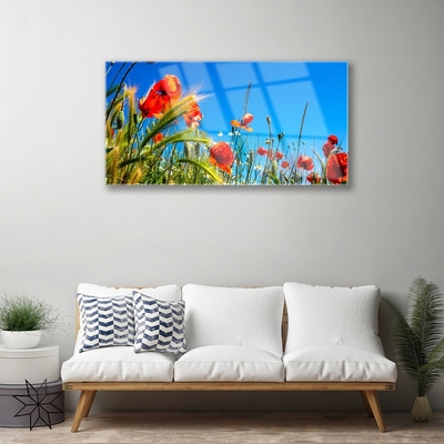 Glasbild aus Plexiglas® Blumen Pflanzen