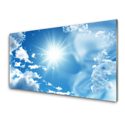 Glasbild aus Plexiglas® Himmel Sonne Landschaft