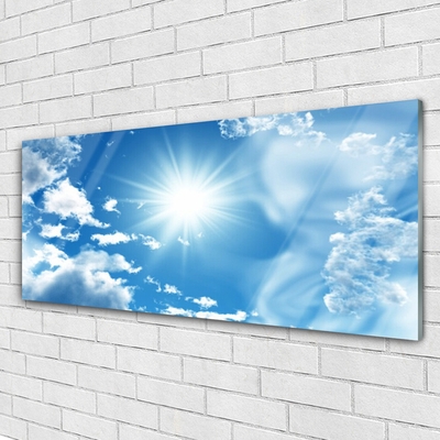 Glasbild aus Plexiglas® Himmel Sonne Landschaft