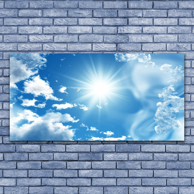 Glasbild aus Plexiglas® Himmel Sonne Landschaft