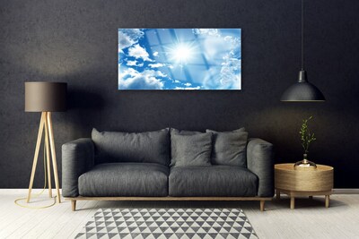 Glasbild aus Plexiglas® Himmel Sonne Landschaft