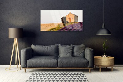 Glasbild aus Plexiglas® Acker Landschaft