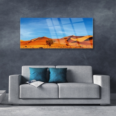 Glasbild aus Plexiglas® Wüste Landschaft