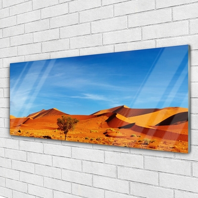 Glasbild aus Plexiglas® Wüste Landschaft