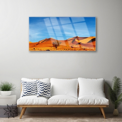 Glasbild aus Plexiglas® Wüste Landschaft