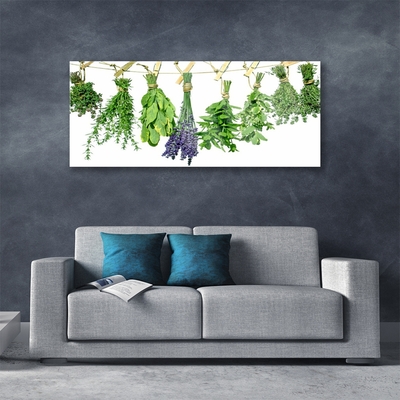 Glasbild aus Plexiglas® Blumen Blätter Pflanzen