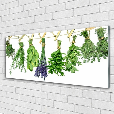 Glasbild aus Plexiglas® Blumen Blätter Pflanzen