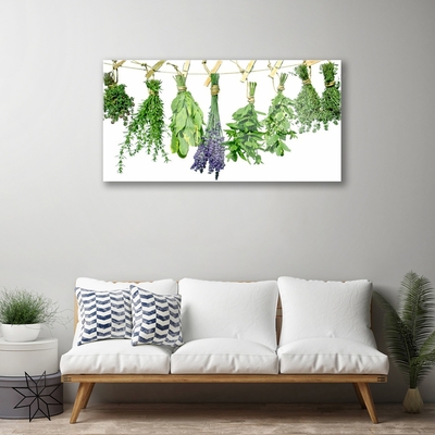 Glasbild aus Plexiglas® Blumen Blätter Pflanzen