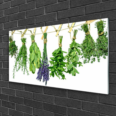 Glasbild aus Plexiglas® Blumen Blätter Pflanzen