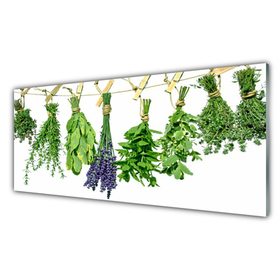 Glasbild aus Plexiglas® Blumen Blätter Pflanzen