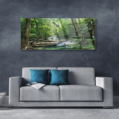 Glasbild aus Plexiglas® Wald Natur