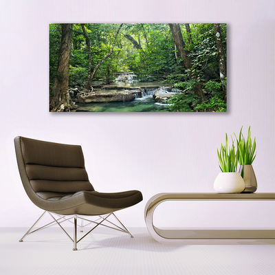 Glasbild aus Plexiglas® Wald Natur