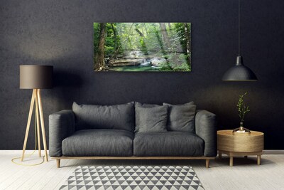 Glasbild aus Plexiglas® Wald Natur