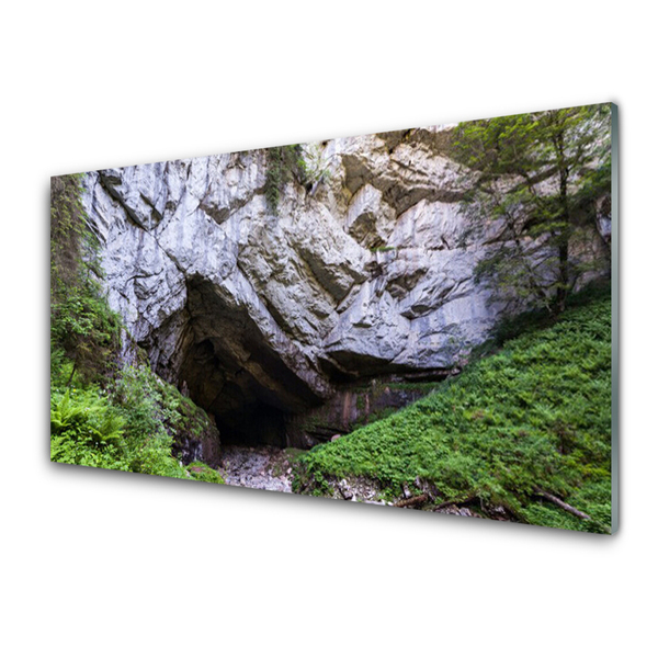 Küchenrückwand Spritzschutz Berghöhle Natur