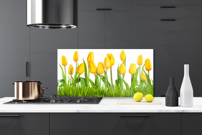 Küchenrückwand Spritzschutz Tulpen Pflanzen